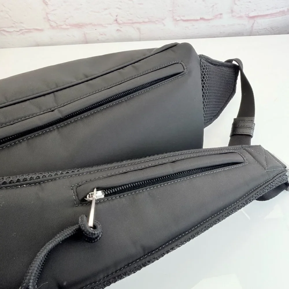 Gucci Nexus Web Interlocking Black Belt Bag Unisex NEW